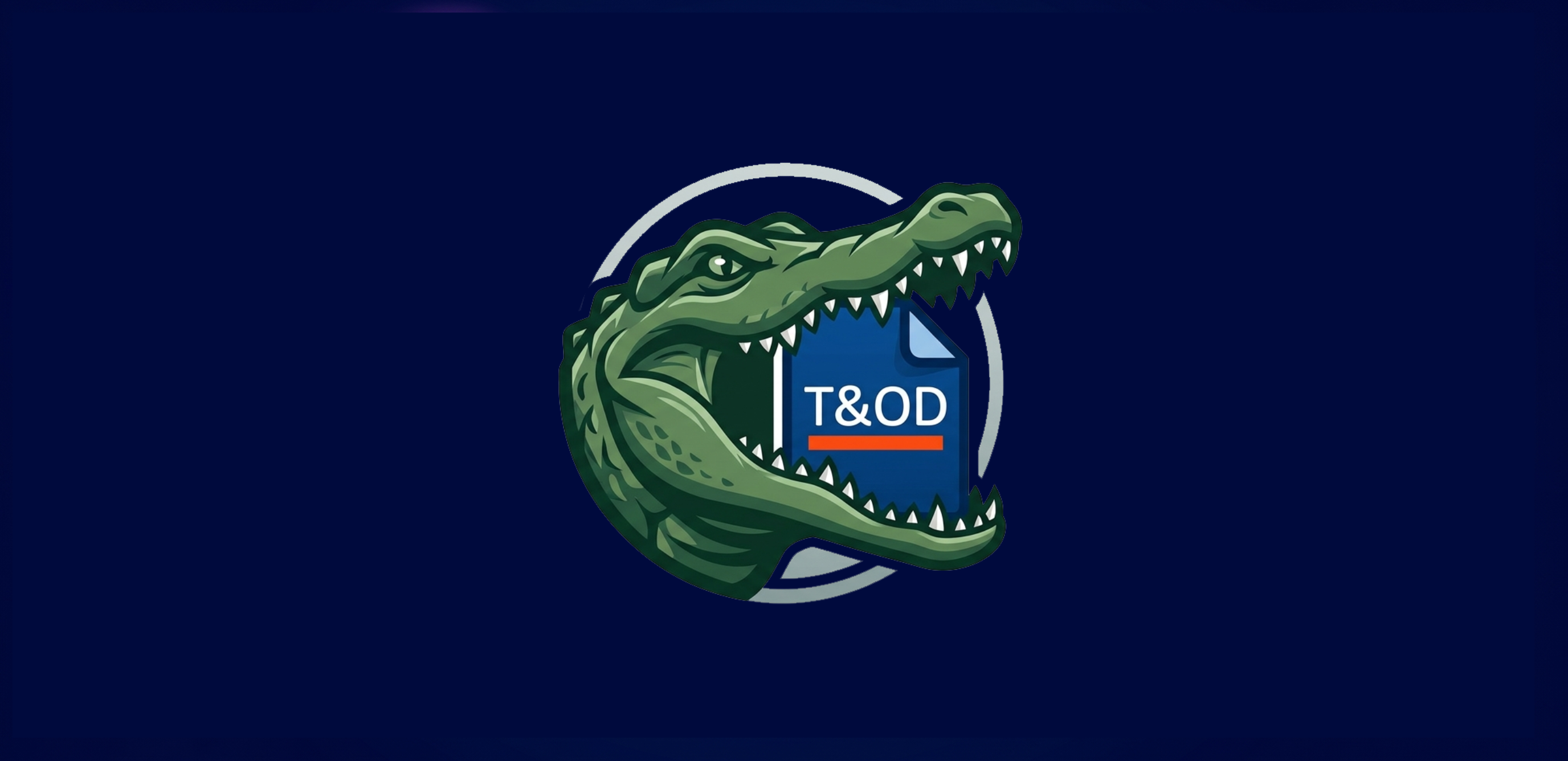 The T&OD Document Generator’s alligator mascot logo.