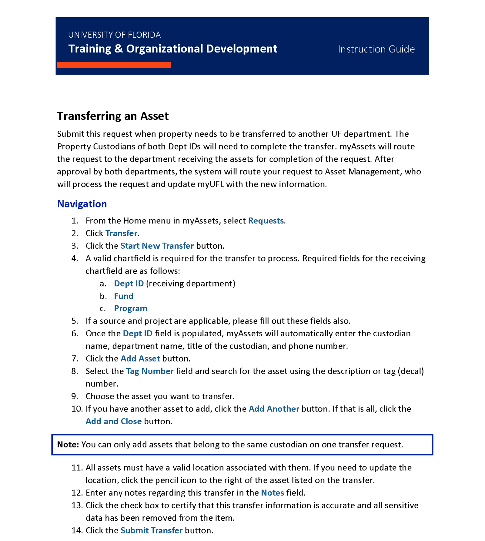 The converted asset transfer request guide: clean heading structure and accessible styles in Word.